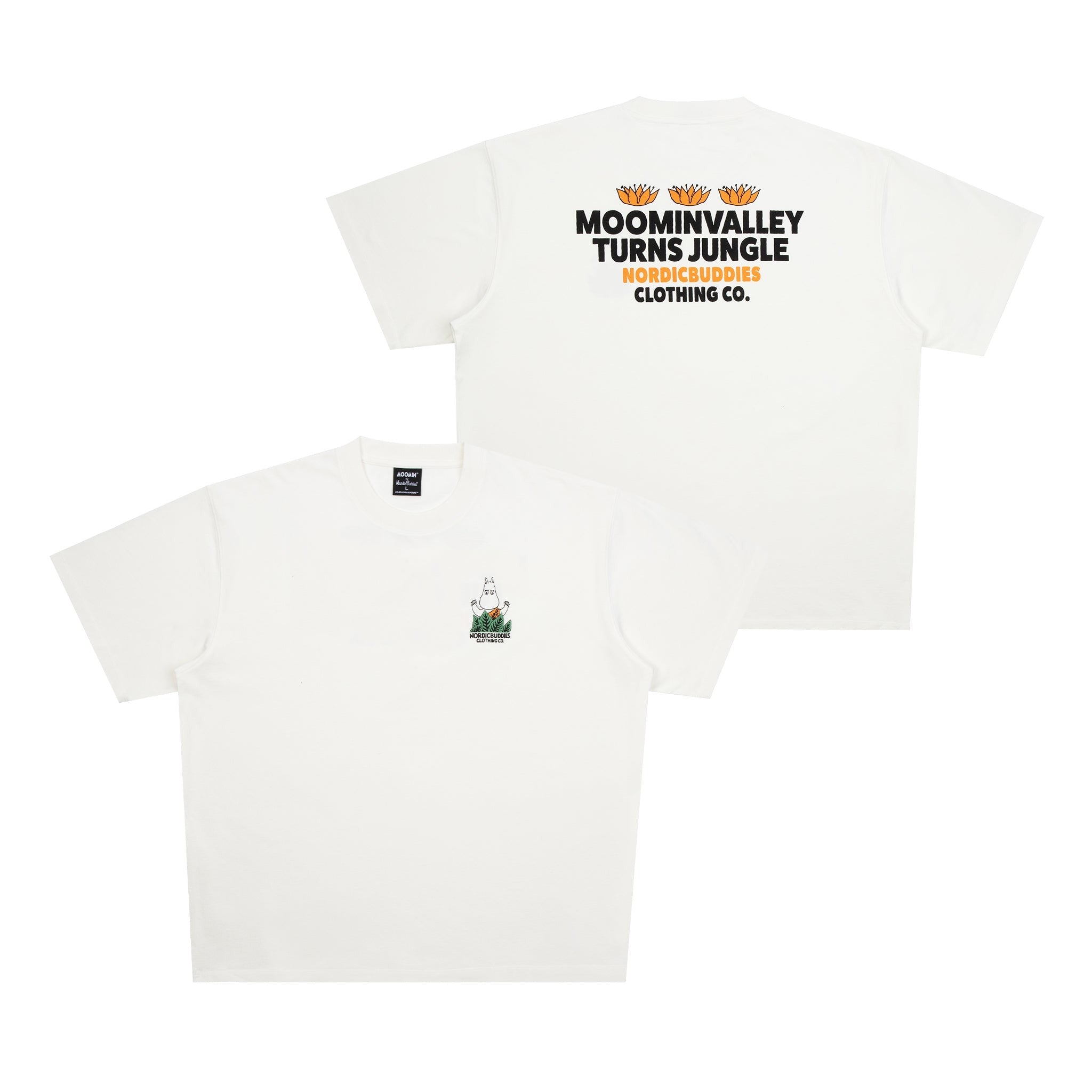 Moomin Jungle Heavy Unisex T-shirt - White