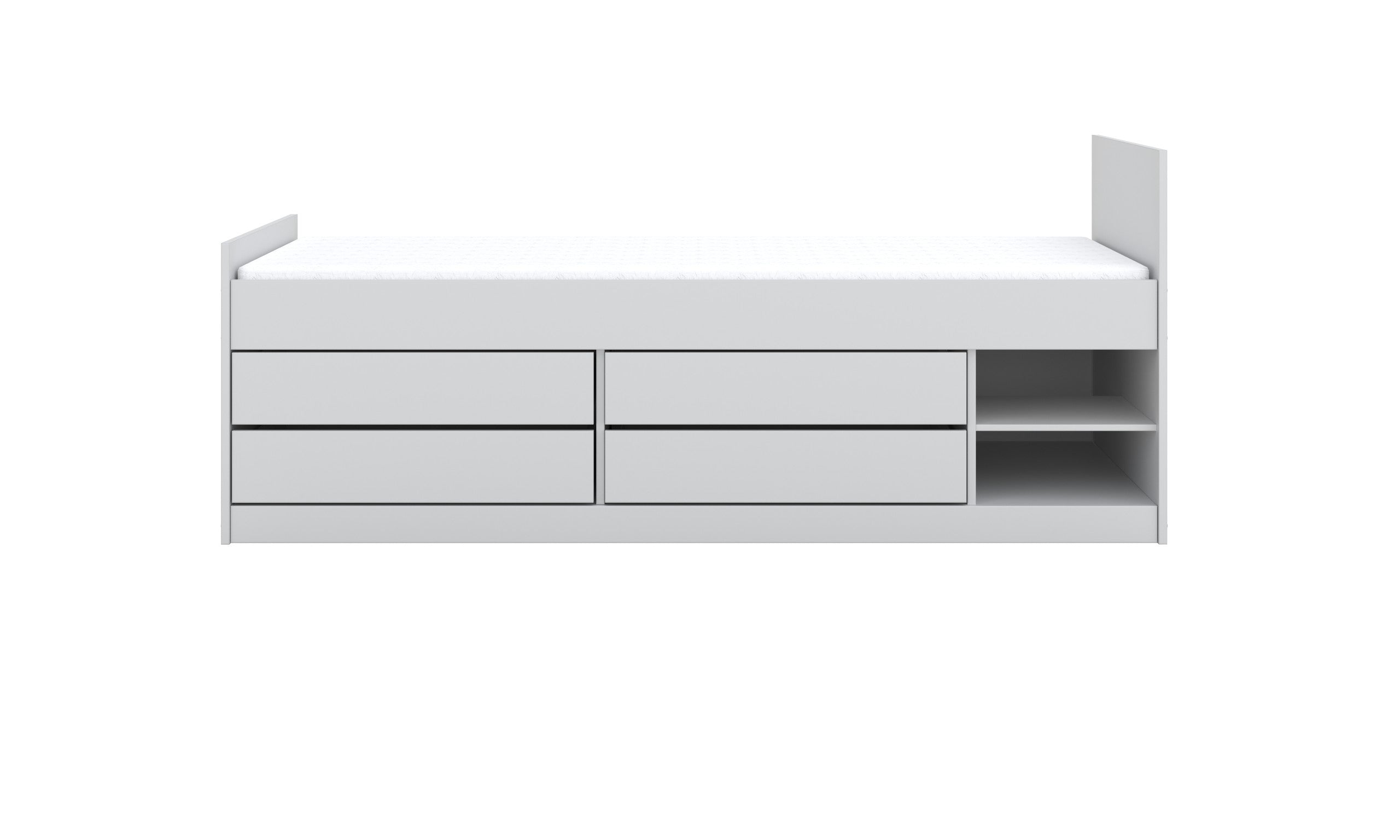 Children's Bed Leon - White